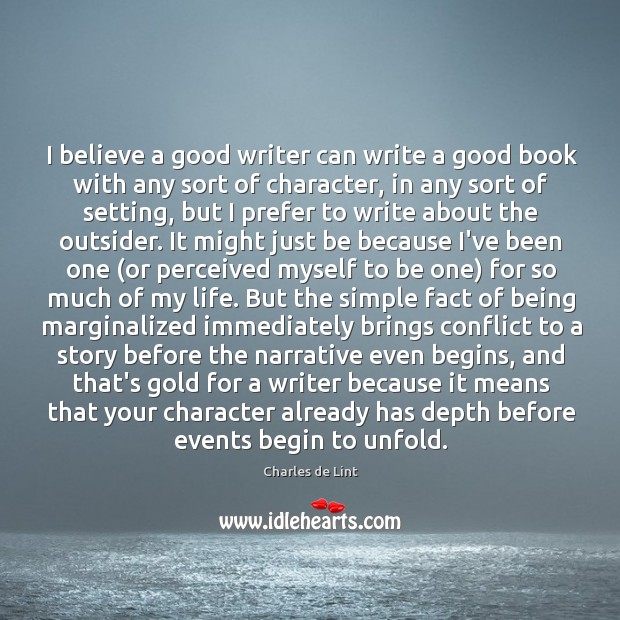 I believe a good writer can write a good book with any Image