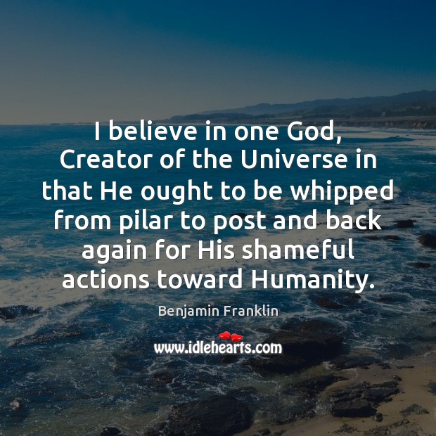 I believe in one God, Creator of the Universe in that He Image