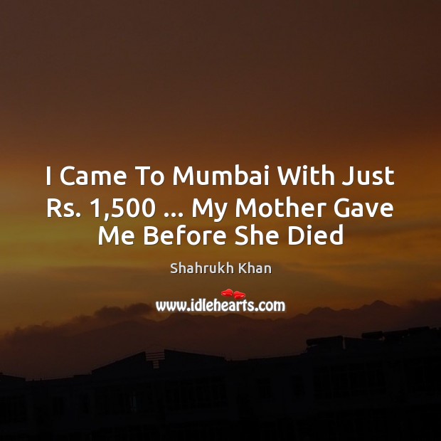 I Came To Mumbai With Just Rs. 1,500 … My Mother Gave Me Before She Died Image