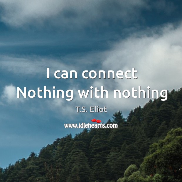 I can connect Nothing with nothing Image