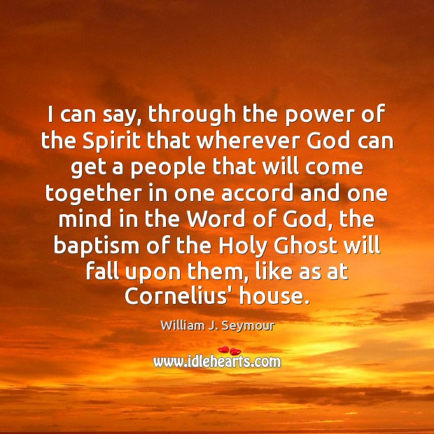 I can say, through the power of the Spirit that wherever God Image