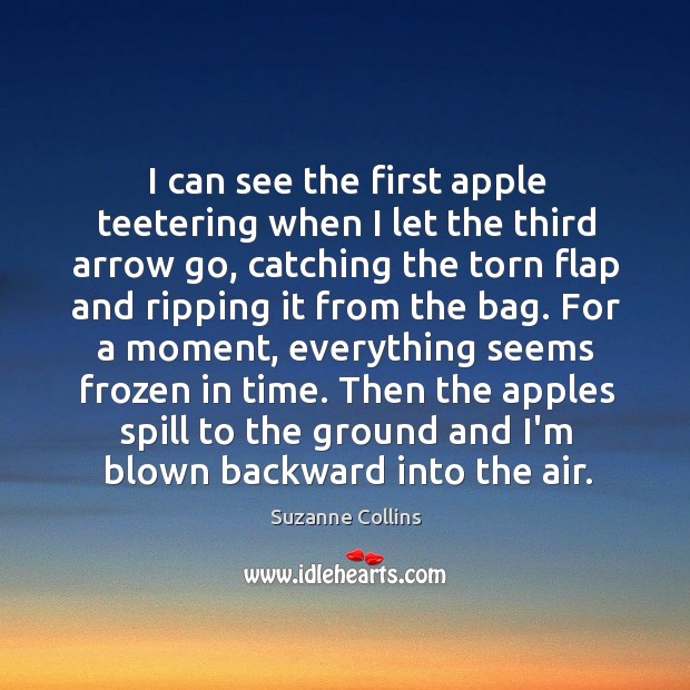 I can see the first apple teetering when I let the third Image