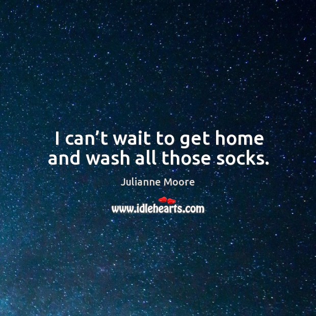 I can’t wait to get home and wash all those socks. Image