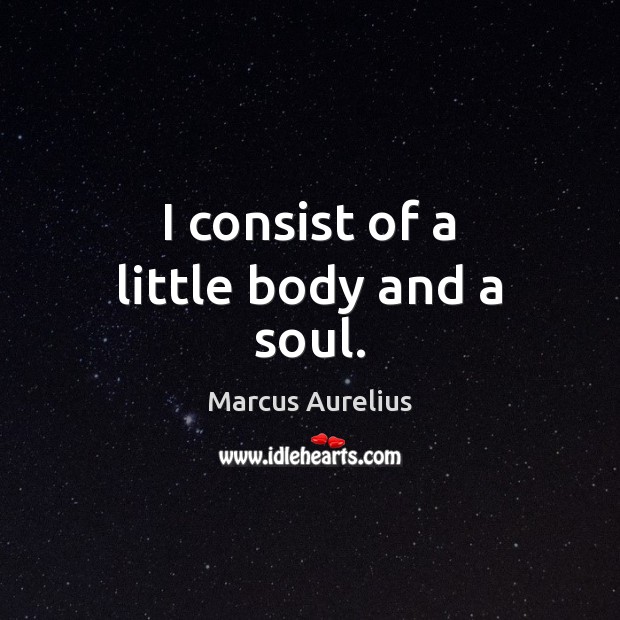 I consist of a little body and a soul. Image