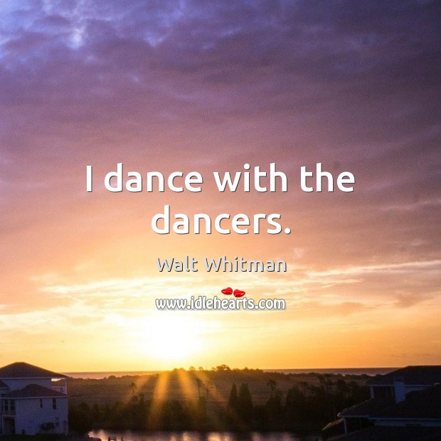 I dance with the dancers. Image