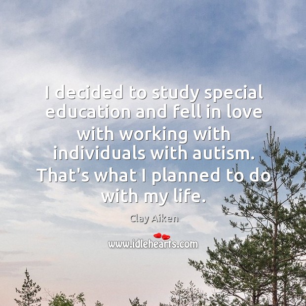 I decided to study special education and fell in love with working Image