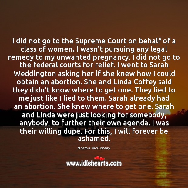 I did not go to the Supreme Court on behalf of a Legal Quotes Image