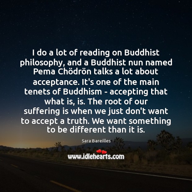 I do a lot of reading on Buddhist philosophy, and a Buddhist Image