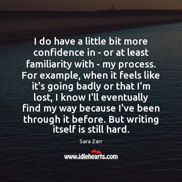 I do have a little bit more confidence in – or at Sara Zarr Picture Quote