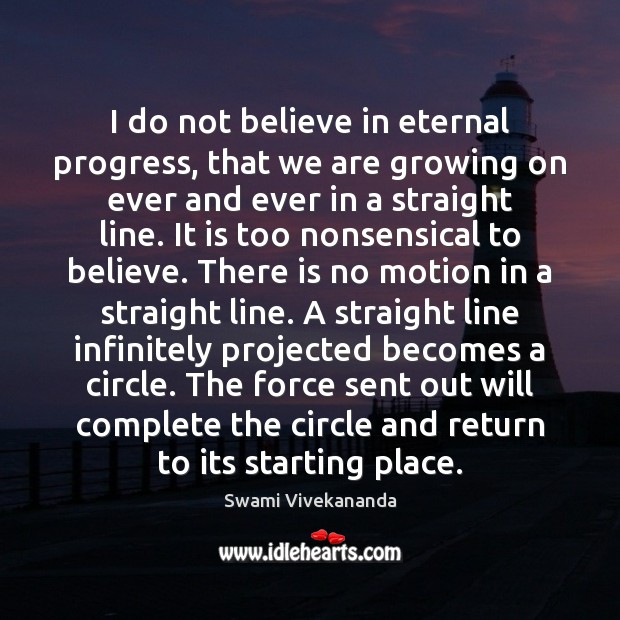 I do not believe in eternal progress, that we are growing on Progress Quotes Image