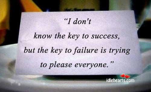 I don’t know the key to success Bill Cosby Picture Quote