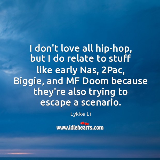 I don’t love all hip-hop, but I do relate to stuff like Image