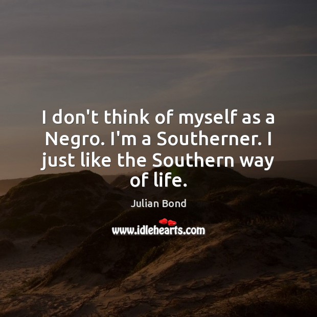 I don’t think of myself as a Negro. I’m a Southerner. I Image