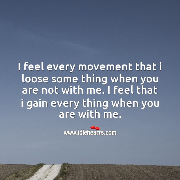 I feel every movement Love Messages Image