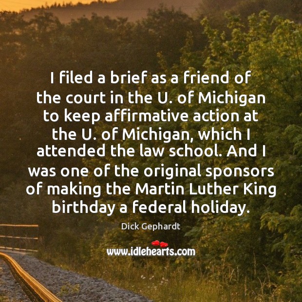 I filed a brief as a friend of the court in the Holiday Quotes Image