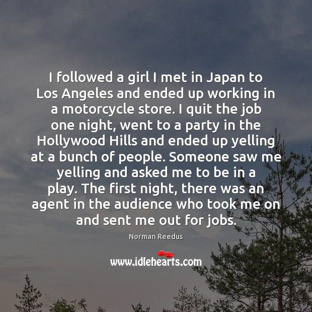 I followed a girl I met in Japan to Los Angeles and Image