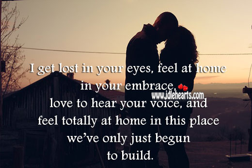 I love to hear your voice Love Quotes Image