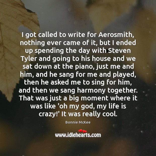 I got called to write for Aerosmith, nothing ever came of it, Image