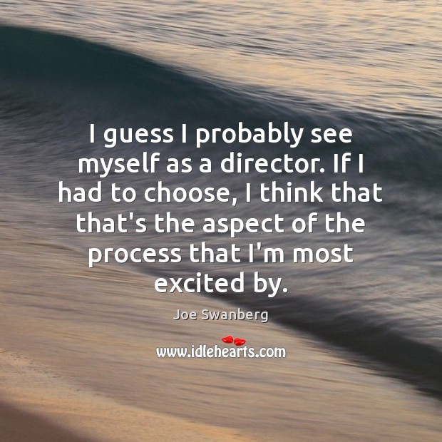 I guess I probably see myself as a director. If I had Image