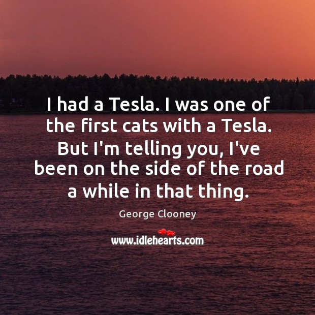 I had a Tesla. I was one of the first cats with Image