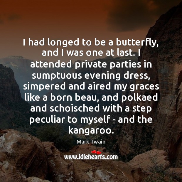 I had longed to be a butterfly, and I was one at Image