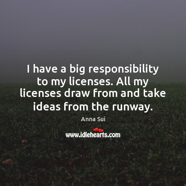 I have a big responsibility to my licenses. All my licenses draw Image