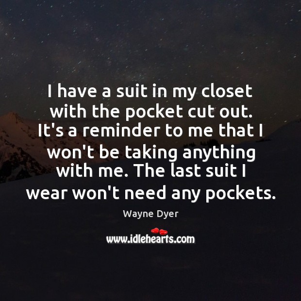 I have a suit in my closet with the pocket cut out. Image