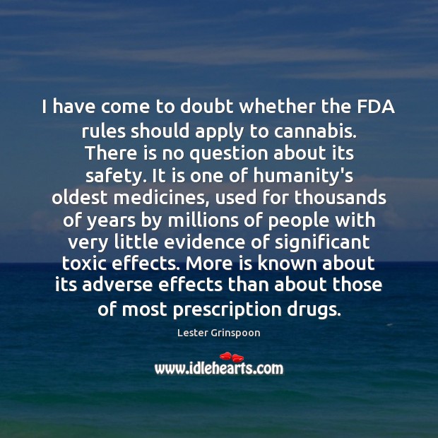 I have come to doubt whether the FDA rules should apply to Toxic Quotes Image