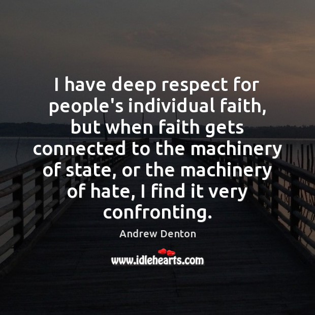 I have deep respect for people’s individual faith, but when faith gets Image