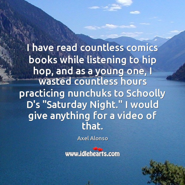 I have read countless comics books while listening to hip hop, and Image