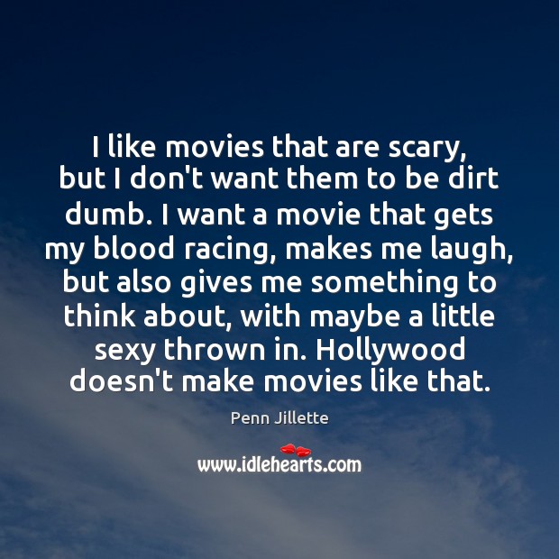 I like movies that are scary, but I don’t want them to Image