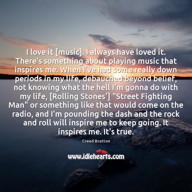 I love it [music]. I always have loved it. There’s something about Image