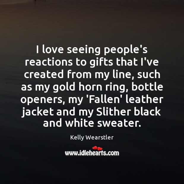 I love seeing people’s reactions to gifts that I’ve created from my Kelly Wearstler Picture Quote