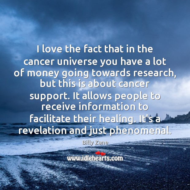 I love the fact that in the cancer universe you have a Image