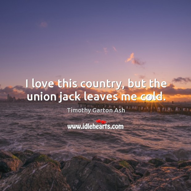 I love this country, but the union jack leaves me cold. Image