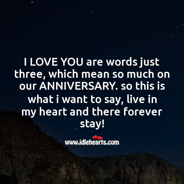 I love you are words just three I Love You Quotes Image