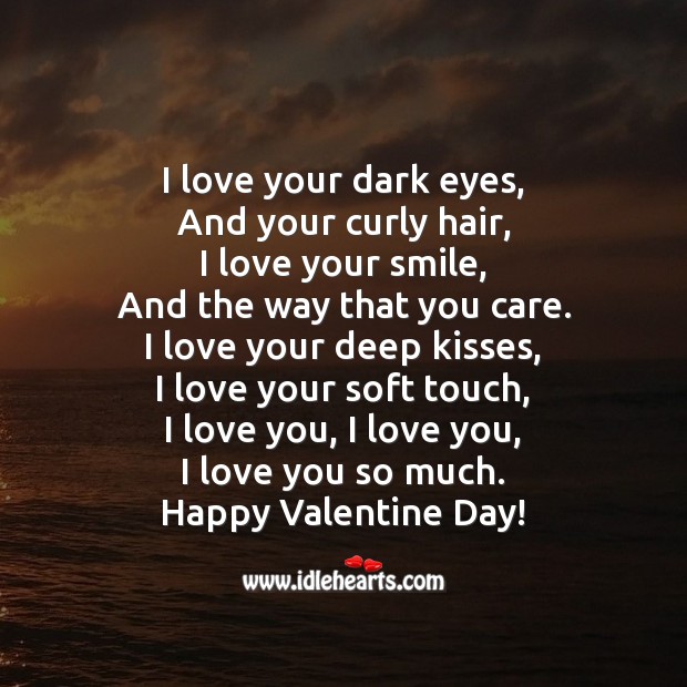 I love you, I love you, I love you so much. Valentine’s Day Messages Image
