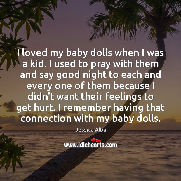 I loved my baby dolls when I was a kid. I used Good Night Quotes Image