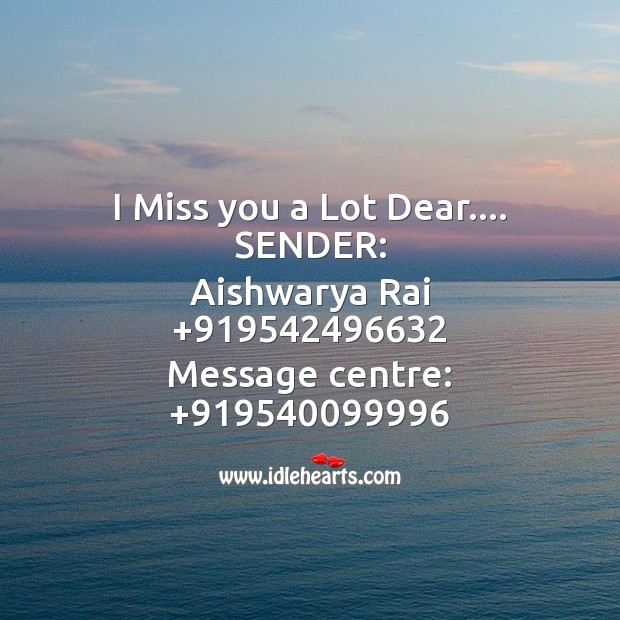 I miss you a lot dear. Fool’s Day Messages Image