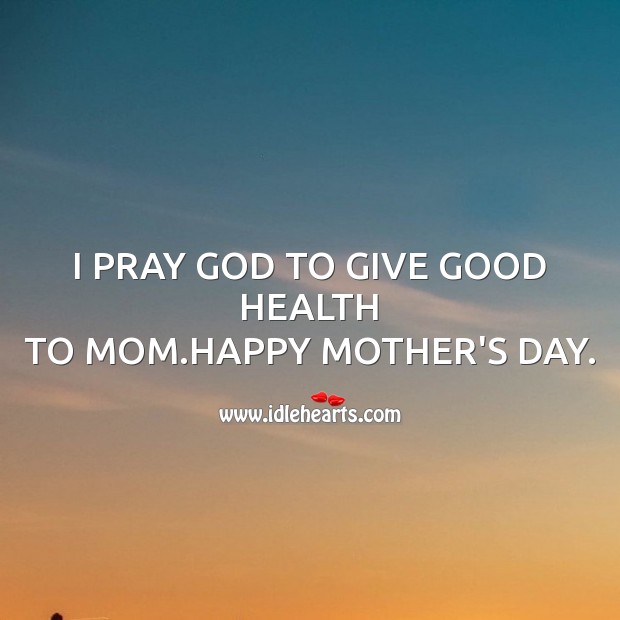 I pray God to give good health Image