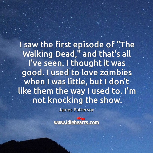 I saw the first episode of “The Walking Dead,” and that’s all Image