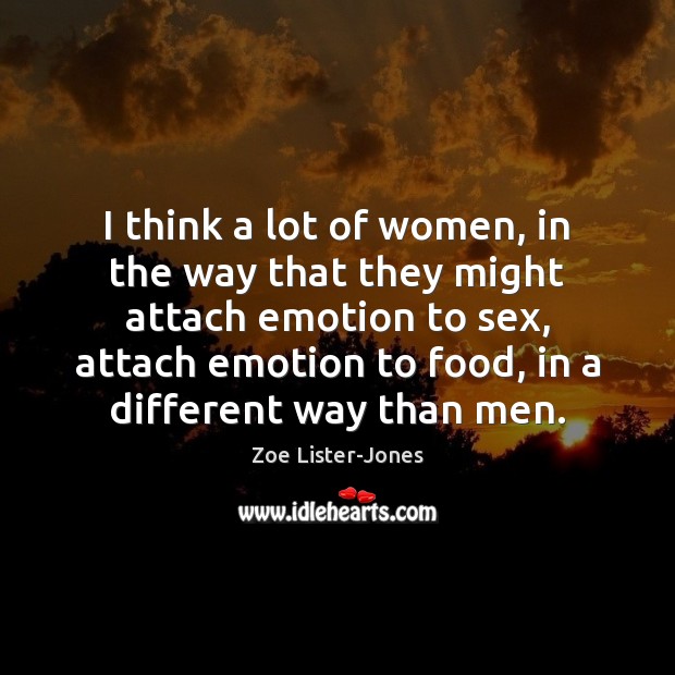 I think a lot of women, in the way that they might Emotion Quotes Image