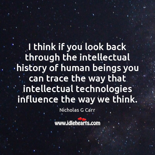 I think if you look back through the intellectual history of human Image