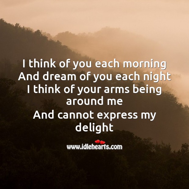 I think of you each morning Image