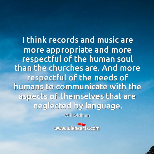 I think records and music are more appropriate and more respectful of Image