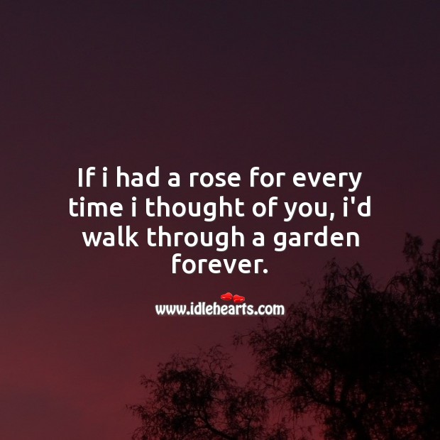 I thought of you Thought of You Quotes Image