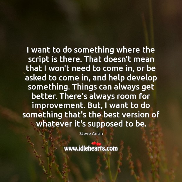 I want to do something where the script is there. That doesn’t Image
