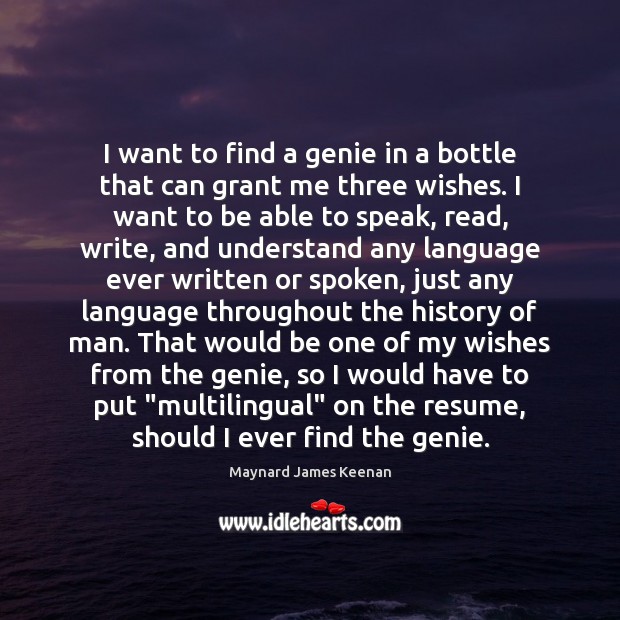 I want to find a genie in a bottle that can grant Image