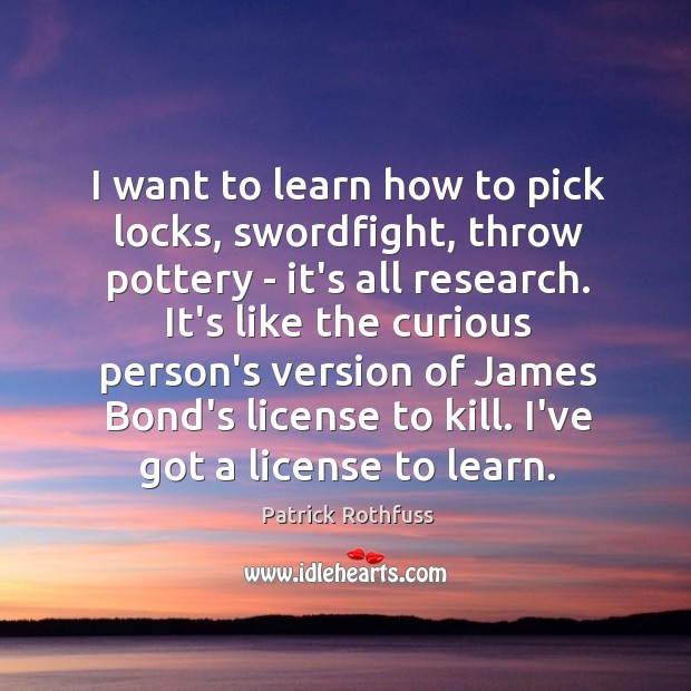 I want to learn how to pick locks, swordfight, throw pottery – Image