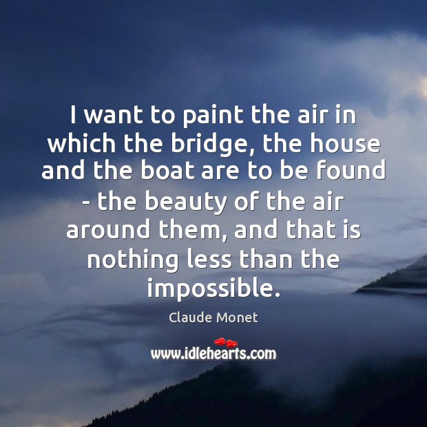 I want to paint the air in which the bridge, the house Image